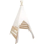 Small Foot Tipi pour l’extérieur en Bois et Toile, Tente de Jeu spacieuse pour Le Jardin, de 2 Ans, 12405 Toys