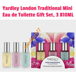 Yardley London Traditional Mini Eau de Toilette Set, Lavender, Rose, lily,3X10ML