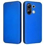 Xiaomi Redmi Note 13 4G Fodral Kolfibertextur Blå