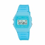 Casio Unisex Digital Watch Retro Collection Baby Blue F-91WC-2AEF