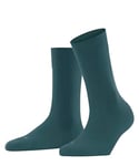 FALKE Women's Sensitive London W SO Cotton With Soft Tops 1 Pair Socks, Green (Mulberry 7448) new - eco-friendly, 2.5-5