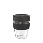 KeepCup Traveller, Reusable Travel Mug - Lightweight Plastic Coffee Cup with Leakproof Sipper Lid - 12oz / 340ml - Black