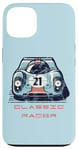 Coque pour iPhone 13 Voiture de course classique Endurance Race Car design de poche