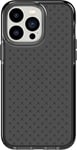 tech21 Evo Check Coque de Protection Fine pour iPhone 14 Pro Max Evo Check avec Protection FlexShock Multi-Chute de 4,9 m et Boutons supplémentaires Noir fumé