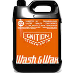 Ignition Transmission Car Wash & Wax Shampoo, Deep Cleaning With A Carnauba Waxed Glossy Shine Finish, To Clean & Detail All Vehicle Exteriors (5L)