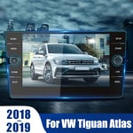 Wcnsxs Car GPS Navigation Tempered Glass Screen Protector Steel Protective Film,For VW,for Tiguan,for Atlas 2018 2019,Accessories