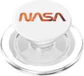 Logo rétro de la NASA Mars Worm Patch Space Exploration Graphic PopSockets PopGrip pour MagSafe