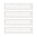 Klistermärke Purelux White Logo, Large x 4 st