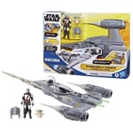 Vaisseau The Mandalorian's N-1 Starfighter, figurines Grogu et Mandalorien de...