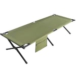 April Story Folding Camp Bed Single Folding of Frame Adult Person Bed of Camping for Folding Bed for Camping and Travel Increasing W/Bag Oxford Fabric And Aluminum Charge
