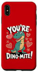 Coque pour iPhone XS Max Costume de dinosaure T-Rex pour la Saint-Valentin