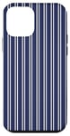 iPhone 12 mini Blue Navy and White Striped Girly Aesthetic Preppy Stripe Case