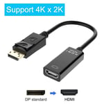 DP TO HDMI - Standard - Mini adaptateur DisplayPort DP vers HDMI VGA DVI 3-en-1, convertisseur de câble DisplayPort, Mini câble DP pour Surface projecteur TV moniteur PC