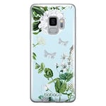 BABACO ERT Group Coque de téléphone Portable pour Samsung S9 Original et sous Licence Officielle Motif Flowers 030 Parfaitement adapté à la Forme du téléphone Portable, Coque en TPU