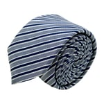 Ungaro, Cravate homme de marque Ungaro. Bleu marine à rayures