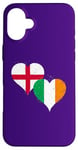 iPhone 16 Plus Irish English Get Flags in Vintage Style on St Patricks Day Case