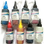 9*100ml DYE REFILL INK BOTTLES EPSON STYLUS PHOTO R2880 R3000 PRINTER NON OEM