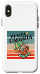 Coque pour iPhone X/XS parasol de plage à crevettes Punta Umbria ambiance vacances