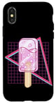 Coque pour iPhone X/XS Sakura Ice Drop Popsicle Kawaii Esthétique Pop Art