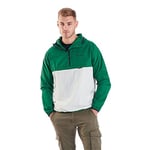 Berghaus Men's Corbeck Windproof Hooded Half Zip Smock Windbreaker, Green, S