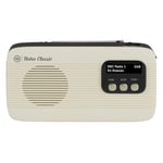 DAB/DAB+ Digital Portable Radio FM Bluetooth Rechargeable - Retro Classic by VQ