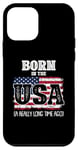 iPhone 12 mini Born In The Usa A Really Long Time Ago Birthday USA Flag Case