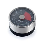 Salter Minuterie mécanique magnétique – Base magnétique, minuterie de 60 Minutes, Piles inutiles, marqueurs de Compte à rebours, Acier Inoxydable, minuterie d’œuf, minuterie de Cuisine, SA00626FEU7