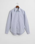 Gant Mens Slim Stretch Poplin Striped Shirt - Blue - Size X-Large