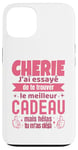 Coque pour iPhone 13 Cadeau Original Chérie Saint Valentin Amour Couple Humour