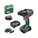 Bosch Slagborrmaskin Advanced Impact 18V med 2x2,5Ah batterier och laddare