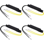 4X clignotant universel de moto 12V 21W, indicateur LED, adaptateur de résistance de charge, clignotant, correction des erreurs de moto