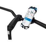 Fischer Support de téléphone Portable Universel pour vélo, Scooter - Rotation à 360° - pour Smartphones de 3,5 à 6,5"