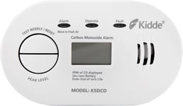 Kidde 5DCO 10 Year Life Battery Powered Digital Display Carbon Monoxide Alarm