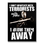 Chuck Norris - I Blow Terrorists Away Sticker