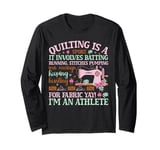 Quilting Knitting Crochet Sewing Machine Fabric Crafting Long Sleeve T-Shirt