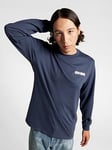 Converse All Star Winter Chill Long-sleeve T-shirt - Navy, Navy, Size M, Men