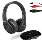 Retekess TA005 Casque TV sans Fil, Casque Audio sans Fil pour Television, Intégré Rechargeable Batteries, Supports Stéréo, AUX et RCA Entrée, Volume Elevé pour Personnes Agées