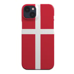 EIDERWOOD iPhone 14 Hard Plast Deksel - Danmarks Flagg