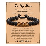 D Dongjiangjin Gift Husband Fathers Day Gift, Mens Gifts, Valentines Day Anniversary Birthday Gifts Ideas for Men Husband Him Boyfriend Bracelet Unique Christmas Gifts for Men Who Have Everything