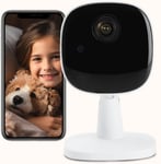 Camera Surveillance WiFi Exterieure sans Fil,2K Camera de Surveillance Interieur Exterieur avec Enregistrement,Camera Surveillance Interieur Vision Nocturne,Alarme,Audio Bidirectionnel(Q76)