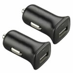 2 x POLY Voyager 5200 / Legend / M165 USB Car Lighter Charger in BLACK 5V 1000mA