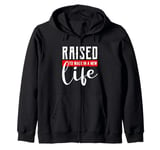 Raised to Walk in a New Life Shirt Baptism Shirt Baptism Zip Hoodie