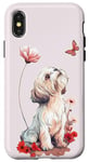 Coque pour iPhone X/XS Shih Tzu Papillon Chiens Mignons Shih Tzu