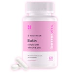 Biotin | Potent 12,000mcg | Includes Zinc & Selenium | Hair & Nails |