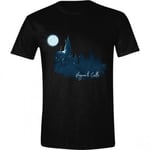 PCMerch Harry Potter Moon Hogwarts Castle Painted T-Shirt (L)