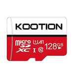 KOOTION 128GB Micro SD Card Class 10 Micro SDXC Card 128GB UHS-1 Memory Card Ultra High Speed TF Card, C10, U1, 128 GB