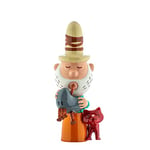 Alessi Eolo AGJ01 10 - Figurine Design pour Crèche Aeolus, en Porcelaine et Décorée à la Main, Multicolore