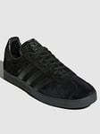 adidas Originals Gazelle Trainers - Black, Black, Size 9.5, Men