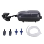 Oxygen Pump Liten Professionell Mute Oxygenation Aquarium Air Pump EU Plug 220V för Fiskodling Dubbelhål