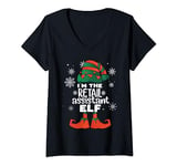 Womens Retail Assistant Elf Retail Shop Christmas Shopping Employee V-Neck T-Shirt